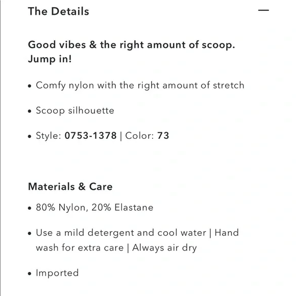 NWOT Aerie Wide Strap Scoop Bikini Top - Picture 3 of 6